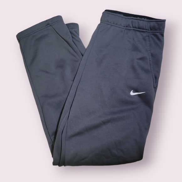 Nike Other - Nike Dri Fit Gray Swoosh Logo Sweatpants Pants Mens Size L Grey